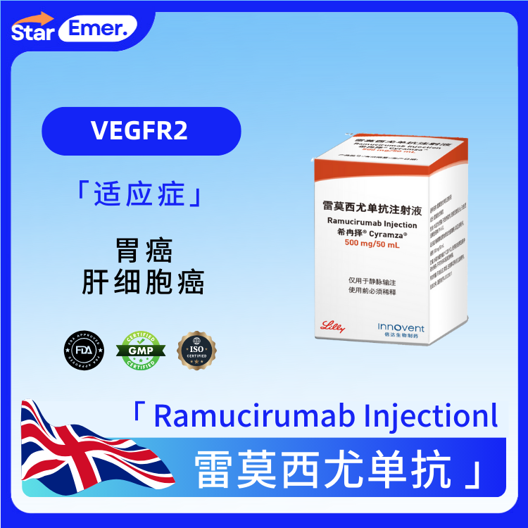 雷莫西尤单抗 · Ramucirumab · VEGFR2