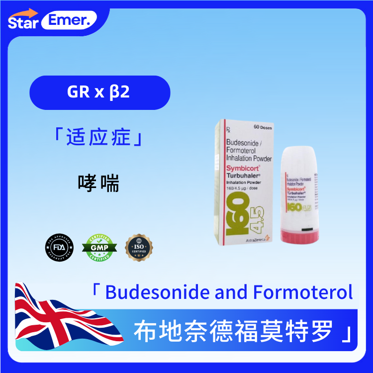 布地奈德福莫特罗粉吸入剂 · Budesonide/Formoterol Fumarate Dihyd · GR 、β2